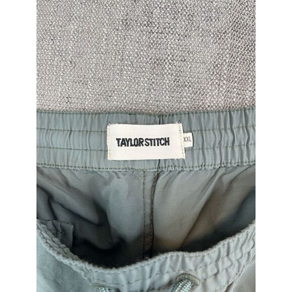Taylor Stitch Shorts Men (XXL) Green The Apres Performance Drawstring Button Fly - Picture 8 of 9